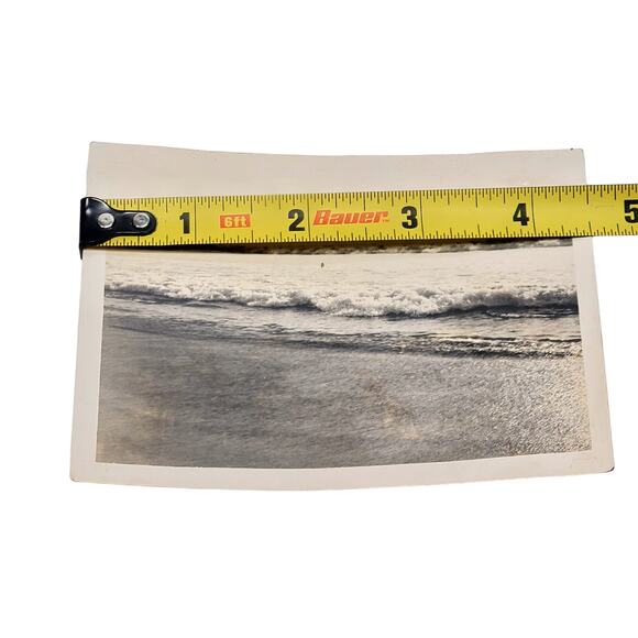 Vtg B&W Original 1940s Photo Redondo Beach Waves California Snapshot Landscape - Picture 4 of 4
